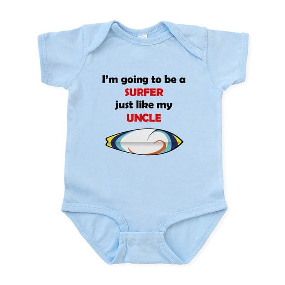 CafePress - Surfer Like My Uncle Body Suit - Baby Light Bodysuit, Size Newborn - 24 Months