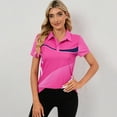 thumbnail image 2 of Yesfashion Womens Polo Shirts Short Sleeve Summer Printed Tops Lightweight Athletic Golf Tennis Shirts, 2 of 5