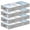 Soft-Gray-4 Pack-3 Inch, variant on 4 Inch Low Profile Under Bed Stordrawer 4 Pack Lightweight Underbed Clothes Container Bwith No Sturcture Shallow Bag For Dorm & Homer Lids Water-resistant Fabric