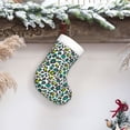 thumbnail image 6 of Salouo Green Leopard Print Christmas Stockings,Large Xmas Stocking Set of 1 Holiday and Farmhouse Stocking for Christmas Holiday Party Decoration(17.7*11 Inch), 6 of 7