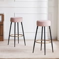 Duhome Elegant Lifestyle Modern Round Bar Stool Set of 2 Velvet