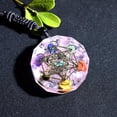 thumbnail image 1 of Collar de piedra de cristal Hugo para mujer protección piedras naturales joyería energética Cadena de cuerda rosado, 1 of 7
