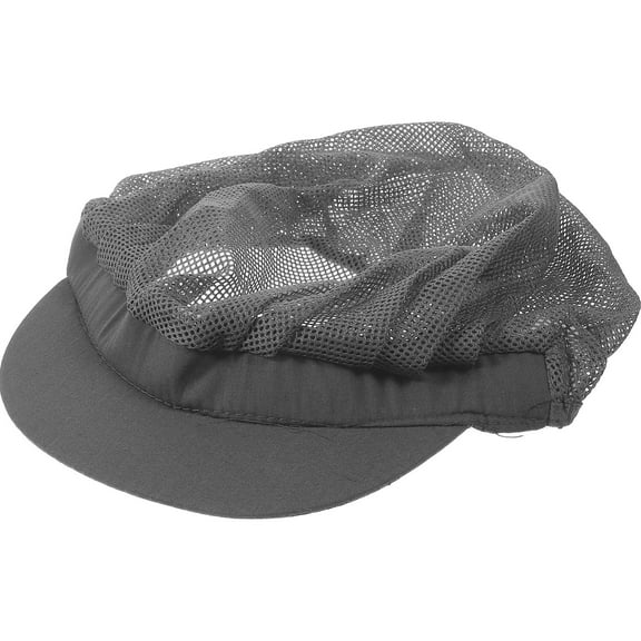 LEORX Breathable Cotton Chef Hat Grey for Catering Kitchen and Food Service