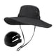thumbnail image 4 of Gorra de pescador, sombrero de sol transpirable para verano, sombrero de pesca con capucha para exteriores. Negro, 4 of 9