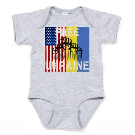 

CafePress - Free Ukraine Stop War Body Suit - Cute Infant Bodysuit Baby Romper