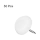 thumbnail image 3 of Deslizadores de muebles de plástico Uxcell con clavo, 50 piezas, 14.5 mm de diámetro, protectores de suelo para patas de mesa, silla y sofá, color blanco, 3 of 5