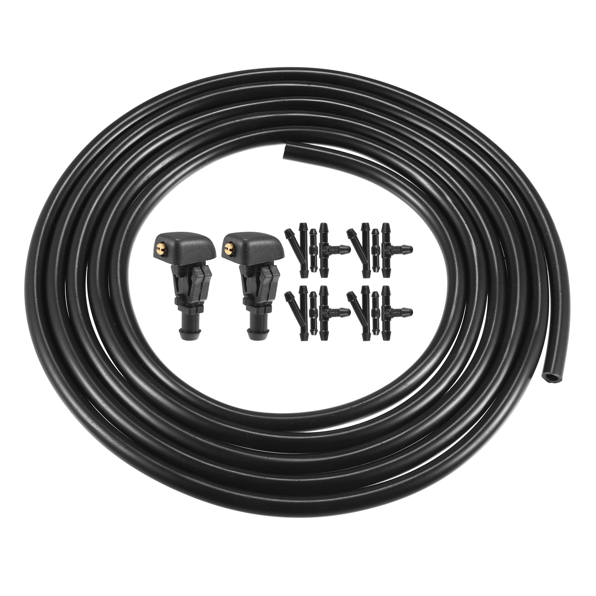 Unique Bargains Windshield Washer Nozzle Kit for Ford Models with Hose Connectors