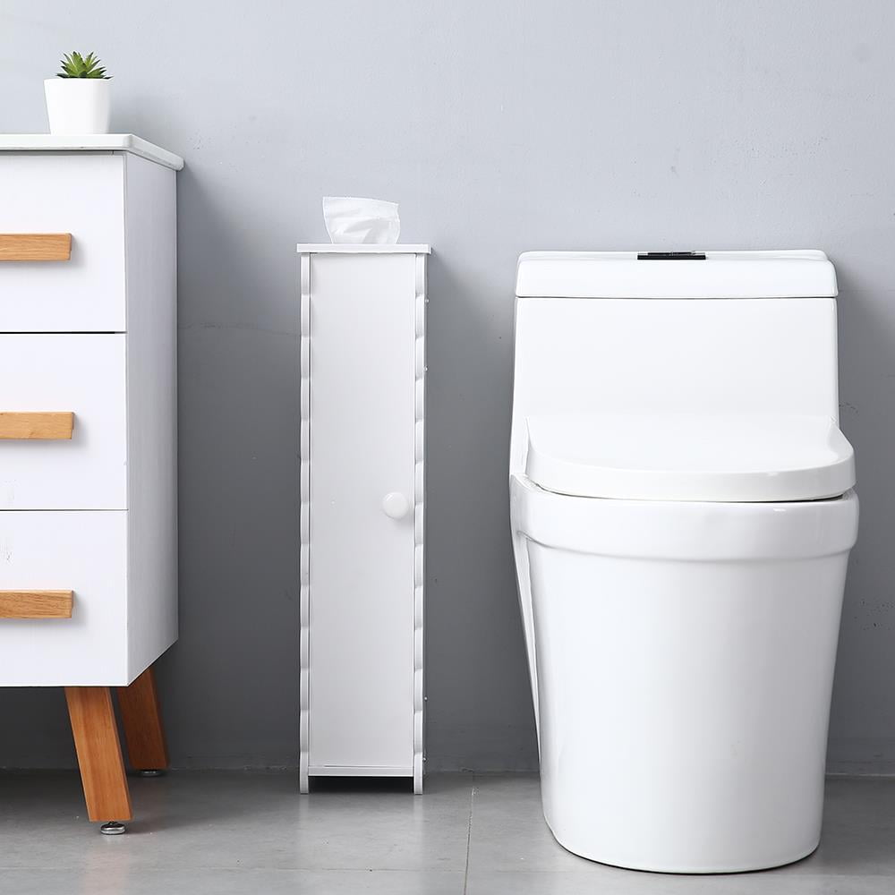 Ktaxon Small Bathroom Storage Corner Floor Cabinet With Doors And Shelves Thin Toilet Vanity Cabinet Narrow Bath Sink Organizer Towel Storage Shelf For Paper Holder White Walmart Com Walmart Com