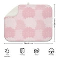 thumbnail image 2 of Absorbent microfiber dish drying mat 18x24 Inch in boho floral style, offering a large drying surface and durable construction, 2 of 4