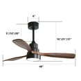 thumbnail image 6 of Sofucor 48-Inch Modern Wood Ceiling Fan with Remote, Reversible DC Motor, Noiseless, 6 of 11