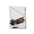thumbnail image 2 of Cars Soft Flannel Fleece Throw Blanket, Rare Fifties Vintage Vehicle Closed Roof Tops Original Timeless Automobile Graphic, Cozy Plush for Indoor and Outdoor Use, 60" x 80", Multicolor, by Ambesonne, 2 of 6