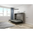 thumbnail image 3 of Lit Escamotable Horizontal Grand Minimal Lift Gris Grain de Bois Foncé, 3 of 4