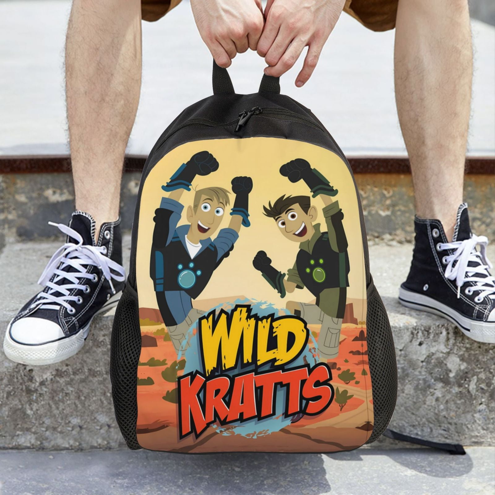 Wild Kratts Backpacks For Men Women Book Bag Travel Hiking Camping Work