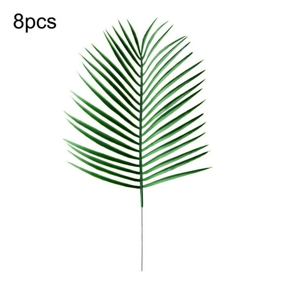 8pcs Artificial Palm Leaves Stems Faux Tropical Palm Tree Leaves Plants for Floral Arrangement Beach Wedding Party