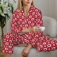 thumbnail image 6 of Sigee Ladybugs And White Dots for Women’s Pajama Sets Long-Sleeved Pjs Sets for Women 2 piece Sleepwear-Small, 6 of 7