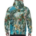 thumbnail image 7 of Lsque Vintage Print Island Skull Pattern Casual Men's Hoodie,Hooded Sweatshirt with Kangaroo Pocket,Pullover Hoodie-3X-Large, 7 of 7