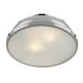 thumbnail image 4 of 2 Light Flush Mount in Classic Style 4.25 inches High By 14 inches Wide-Chrome Finish-Black  Shade Color Bailey Street Home 170-Bel-4159401, 4 of 9