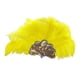thumbnail image 3 of Tocado de plumas diadema jinwen Amarillo brillante 40 cm x 46 cm, 3 of 8