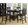 thumbnail image 5 of Lexicon Junipero Dark Cherry  finish Counter Height  Upholstery Chair (Set of 2), 5 of 5