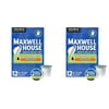 Delight in the Rich Aroma: Maxwell House Decaf House Blend K-Cup Coffee Pods (12 Ct Box) – Pack of 2, Perfect for Coffee Lovers.