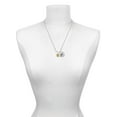 thumbnail image 3 of Delight Jewelry Goldtone Disc 1/2'' Number - 5 - Silvertone Script Initial Disc - H - Charm Necklace, 20"+3", 3 of 4