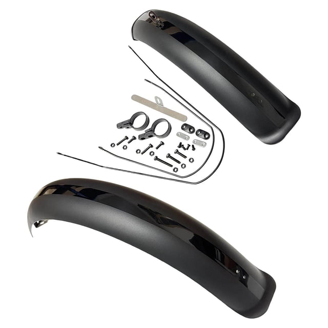 Bike Mudguard Front Rear Set Components for Mountain Bike Traveling Outdoor Black
