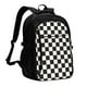 thumbnail image 1 of Fotbe Black and White Checkerboard Mochila con Estampado y Puerto USB para Hombre y Mujer, Mochila Antirrobo, Mochila de Viaje, Mochila Escolar, Mochila Universitaria, 1 of 7