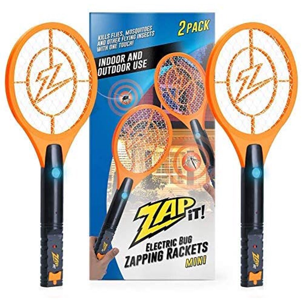 ZAP IT! Bug Zapper Twin Pack Rechargeable Mosquito, Fly Killer and