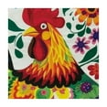 thumbnail image 4 of HAOXIT  Rooster Tablecloth Polish Floral Folk Art Square Pattern Table Cover Elastic Table Cloth for Indoor Dining, Outdoor Picnic Parties, Camping, Fits Square Tables 40*40, 4 of 8