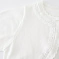 thumbnail image 6 of HAOTAGS Toddler Girls Cardigan Lace Trim Long Sleeve Button Tops Princess Sweater White Size 13 Years, 6 of 8