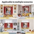 thumbnail image 5 of Pig Sunflowers Kitchen Curtains Window Panels, Eucalyptus Leaves Floral Bees Red Barn Insulated Window Treatment Curtain, Grommet Curtains for Bedroom/Living Room/Bathroom, 2 Piece 42"Wx54"L, 5 of 8