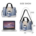 thumbnail image 3 of 16" Laptop Briefcase for Work Travel Laptop Shoulder Bag Carrying Handbag Laptop Case Cute Penguin in Winter, 3 of 8