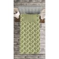 thumbnail image 3 of Ambesonne Cactus Quilted Bedspread Set 2 Pcs, Mexican Inspired Flora, Twin Size, Pistachio Green Caramel, 3 of 3