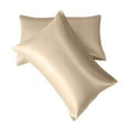 thumbnail image 2 of ¡Oferta de liquidación de artículos para el hogar 2024! Funda de almohada larga de satén sedoso súper suave de 101 x 50 cm con cierre de sobre para adultos y embarazadas., 2 of 4