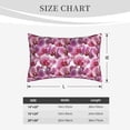 thumbnail image 4 of Zufioo Orchids Flowers Print Double-sided Plush Pillow Cover,Decorative Pillow Protector without Pillow Core, Suitable for Sofa, Bedroom, Car-20"x30", 4 of 6