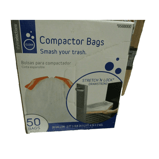 GE Appliances Universal 18 Gallon Trash Compactor Bags | Heavy Duty Trash  Bags | Fits 15 inch Compactors | Compatible with Kitchenaid, Kenmore