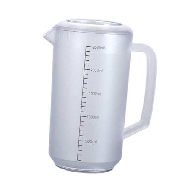 Jarra de agua, cántaro de agua para refrigerador, resistente, multifuncional para jugo y limonada. Blanco