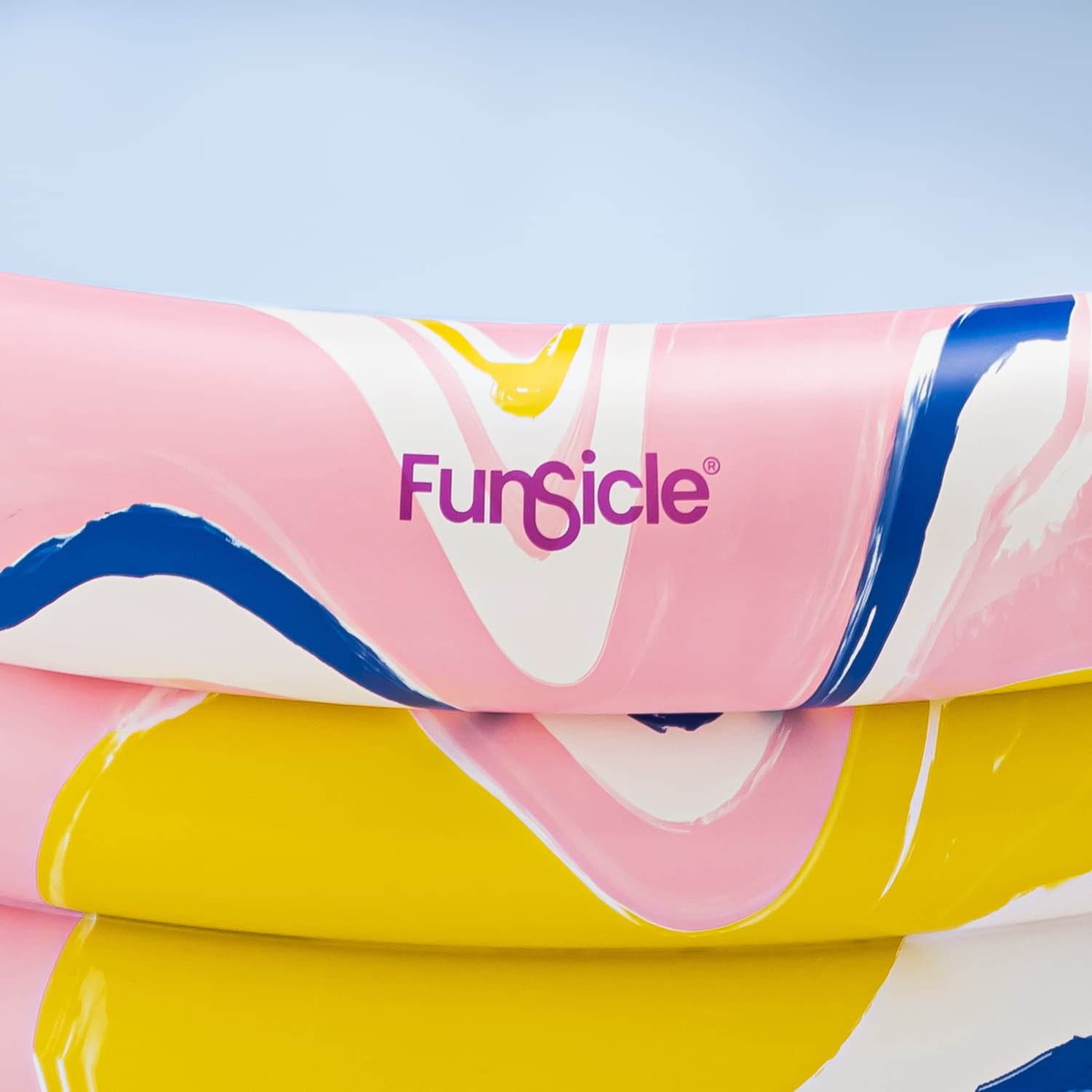 Funsicle 5.5ft Dream Swirl Pool, Inflatable 3-Ring Swimming Pool, Multicolor, Round, Age 6 & up