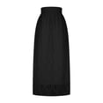 thumbnail image 6 of Hrsba Women Solid Color High Waist Lace Skirt Lightweight Summer Style Skirt for Women, 6 of 6