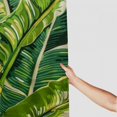 thumbnail image 3 of Fenyluxe Banana Plant Leaves Flower Shower Curtain Set with Hooks Polyester Fiber Waterproof Bathroom Curtain Various Sizes Easy to Install High Definition Digital Printing Easy Care 60"x72, 3 of 7