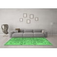 thumbnail image 3 of Ahgly Company Indoor Round Persian Emerald Green Traditional Area Rugs, 4' Round, 3 of 4