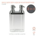 thumbnail image 2 of Kitchen Details Dual Pump Soap & Lotion Dispenser in Clear, 2 of 5