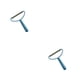 thumbnail image 2 of Injueey Eliminador de pelusas de metal Reemplazo Ergonómico Antideslizante Lavable Antióxido Cama para el hogar Cepillo para el cabello para Azul 2piezas, 2 of 4