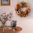 thumbnail image 1 of Corona Artificial Guirnalda artificial de hojas de arce otoñales para colgar en la pared de la puerta (35 cm) Wdftyju Libre de BPA, 1 of 4