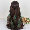 thumbnail image 4 of Women's Hippie Boho Hair Rope Accessories - Elegant Headband with Tassels and Feathers for Stylish, 4 of 8
