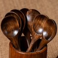 thumbnail image 3 of 8 PCS Wooden Spoons for Eating, Cooking & Serving - 7.28 Inch Wooden Honey Spoons for Tea, Coffee Stirring, Soup & Dessert - Wooden Teaspoons & Table Spoon Set, 3 of 10