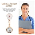 thumbnail image 2 of Miangastore White Portable Pocket Watch with Clip for Decor Durable Synthetic Material 1pc, 2 of 9