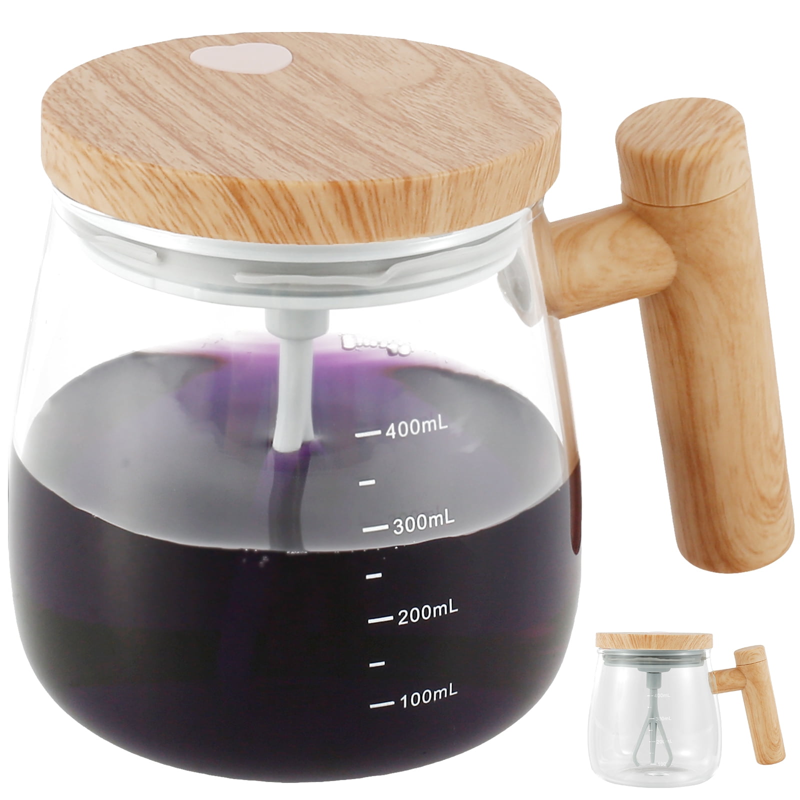 400ML Self Stirring Coffee Mug Electric Mixing Glass Coffee CupHigh Speed Fast Automatic Coffee Cup For Gyms Dining Room Kitchen Gadgets – Hub Trending