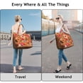 thumbnail image 4 of Flower Women's Large Weekend Travel Bag Moving Canvas Handbag Thick Double Layer Beach Weekend Travel Unisex Hospital Maternity Delivery with Toiletry Waterproof, 4 of 5