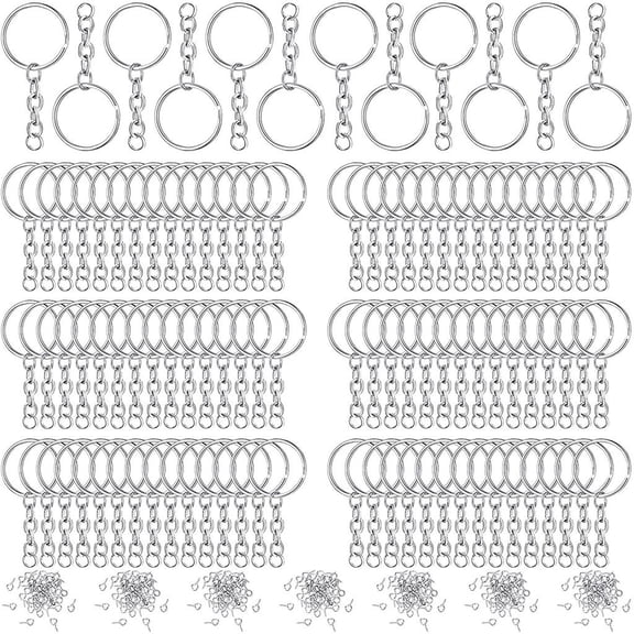 Giaone Jewelry Making Findings for Key Ring Chain Metal for Key Chain Rings Supp